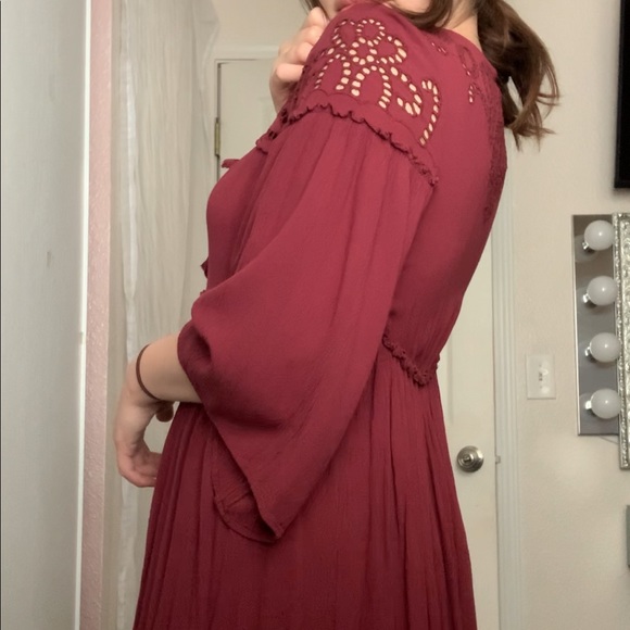 AEO LONG SLEEVE SHIFT DRESS - Picture 3 of 4
